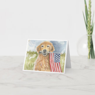 Americana Hund von Sherry Karte