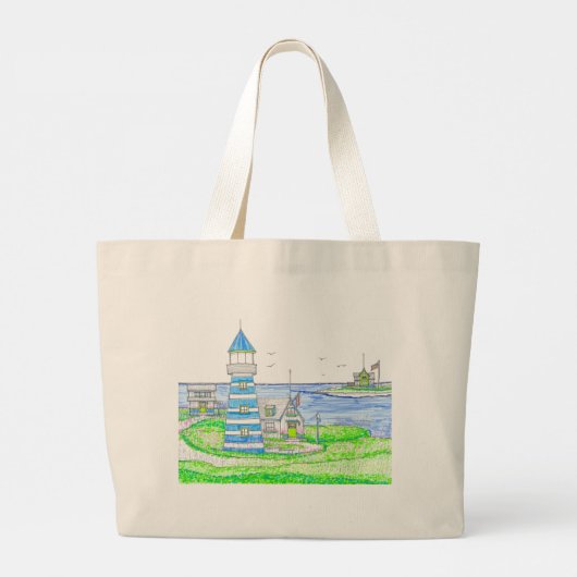 Americana Jumbo Tote Bag Jumbo Stoffbeutel (Rückseite)