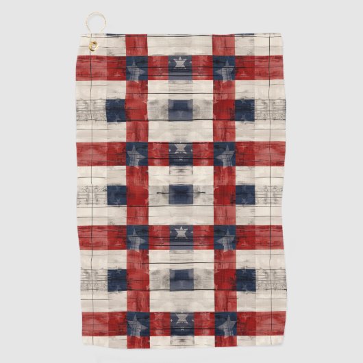 Americana Lattice Golf Handtuch (Vorderseite)