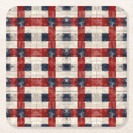 Americana Lattice Papier Untersetzer (Vorderseite)
