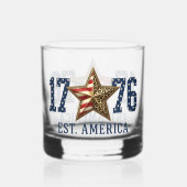 Americana Leopard-Druck Fusion Design Whiskyglas (Rückseite)