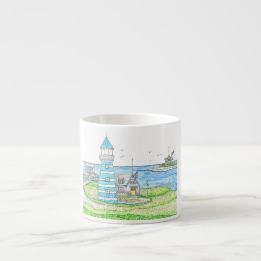 Americana Lighthouse Espresso Tasse (Vorderseite)