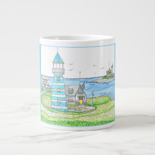 Americana Lighthouse Jumbo-Tasse