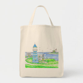 Americana Lighthouse Medium Tote Bag Tragetasche