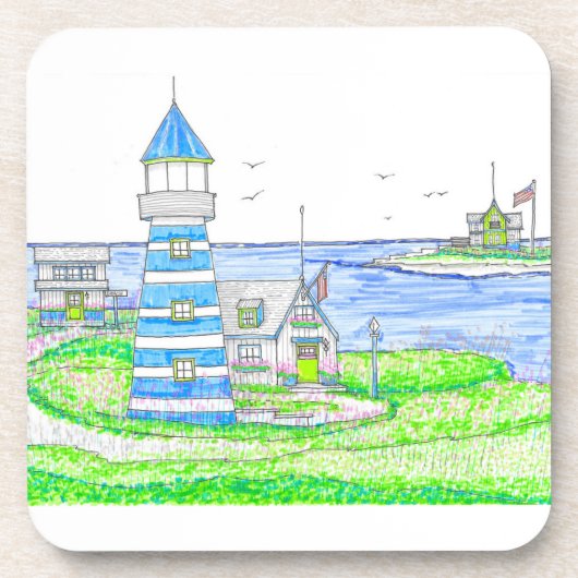 Americana Lighthouse Untersetzer (Vorderseite)