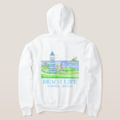Americana Lighthouse Zipped Hoodie (AblageHinten)