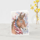 Americana-Maultier von Sherry Karte (Gelbe Blume)