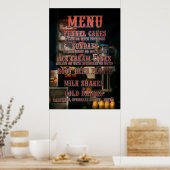 Americana - Menü Poster (Küche)