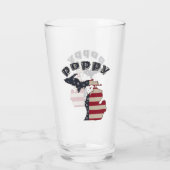 Americana Michigan Poppy Personalize Glas (Rückseite)