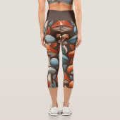 Americana Mushrooms Capri Leggings (Rückseite)