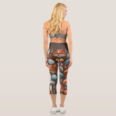 Americana Mushrooms Capri Leggings (Rückseite)