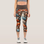 Americana Mushrooms Capri Leggings (Vorderseite)