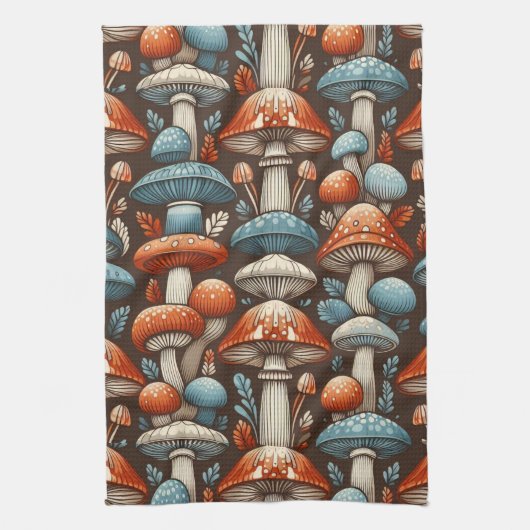 Americana Mushrooms Geschirrtuch (Vertikal)