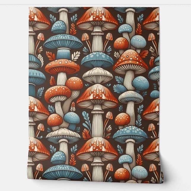 Americana Mushrooms Tapete (Abrollen)