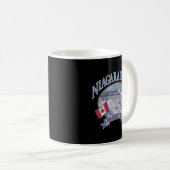 Americana Niagara Falls Scene Canada America Flags Kaffeetasse (VorderseiteRechts)