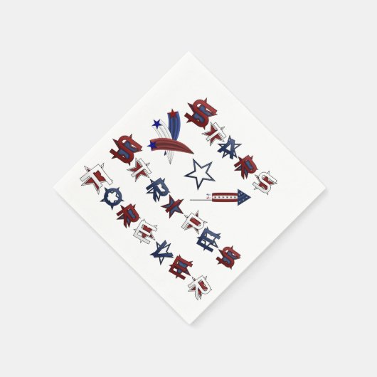 Americana Paper Napkins Serviette (Ecke)