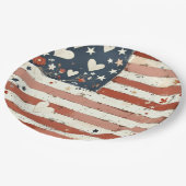 Americana Paper Plates Pappteller (Schrägansicht)