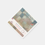 Americana Patchwork-Erinnerungs-Quilt-Party-Dekora Serviette (Ecke)