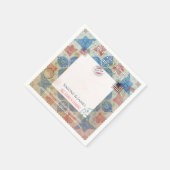 Americana Patchwork Erinnerungsrahmen Partydekorat Serviette (Ecke)