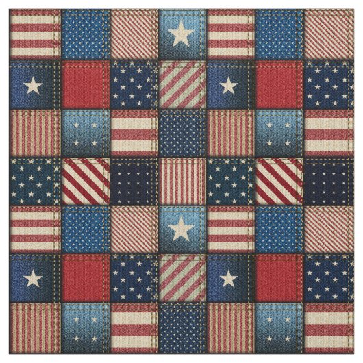 Americana Patchwork Image Fabric Stoff (Muster)
