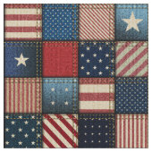 Americana Patchwork Image Fabric Stoff (Nahaufnahme)