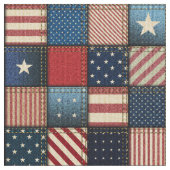 Americana Patchwork Image Fabric Stoff (Nahaufnahme)