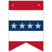 Americana Patriotic Stars & Stripes Celebration Wimpelkette (Erste Fahne)