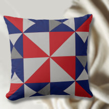 Americana Pinwheel Quilt Blockwirbelkissen