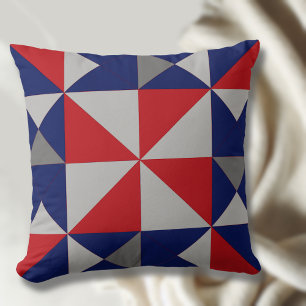 Americana Pinwheel Quilt Blockwirbelkissen Kissen