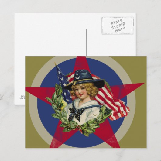 Americana Postkarte (Vorne/Hinten)