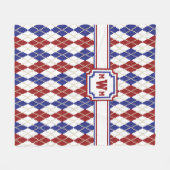 Americana Raute Fleece Blanket (Vorderseite (Horizontal))