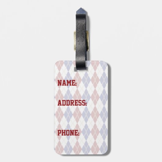 Americana Raute Gepäckträger Gepäckanhänger (Rückseite vertikal)