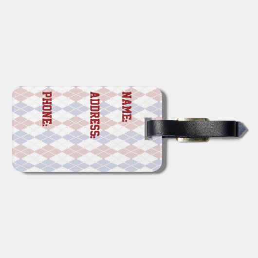 Americana Raute Gepäckträger Gepäckanhänger (Rückseite horizontal)