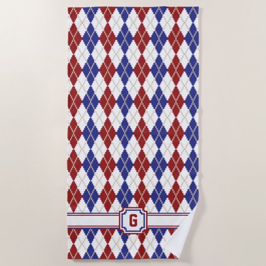 Americana Raute Strandtuch (Vorderseite)