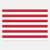 Americana Red And White Stripes Geschenkpapier Set (Vorderseite 2)