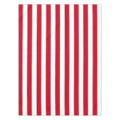 Americana Red And White Stripes Patriotic Tischdecke (Vorderseite)