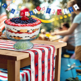 Americana Red White Blue Stars And Stripes Kurzer Tischläufer