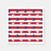 Americana Red White Blue Stars And Stripes Serviette (Vorderseite)