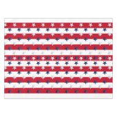 Americana Red White Blue Stars And Stripes Tischdecke (Vorderseite (Horizontal))