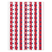 Americana Red White Blue Stars And Stripes Tischdecke (Vorderseite)