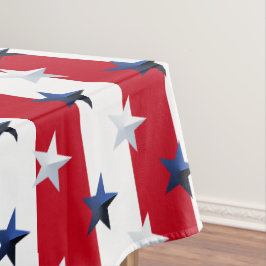 Americana Red White Blue Stars And Stripes Tischdecke