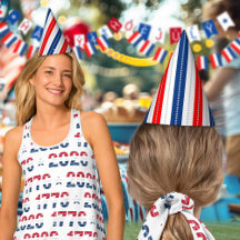 Americana Red White Blue Stars & Stripes
