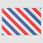 Americana Red White Blue Stars & Stripes Seidenpapier (Vorderseite)