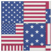 Americana Red White und Blue Stoff (Nahaufnahme)