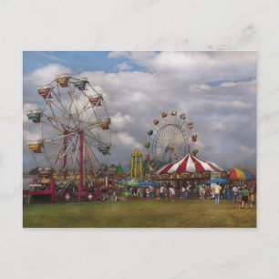 Americana - Reisendes Karneval Postkarte
