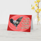 Americana Rooster A 3-zz Karte (Gelbe Blume)