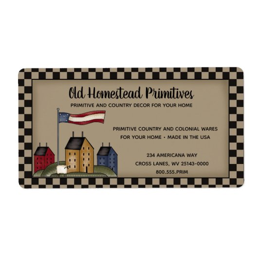 Americana Saltbox Primitiv Ländlich Rustikal (Vorne)