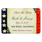Americana Save the Date Magnet (Horizontal)