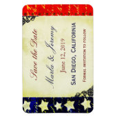 Americana Save the Date Magnet (Vertikal)