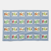Americana Seed Packet Folk Art Geschirrtuch (Horizontal)